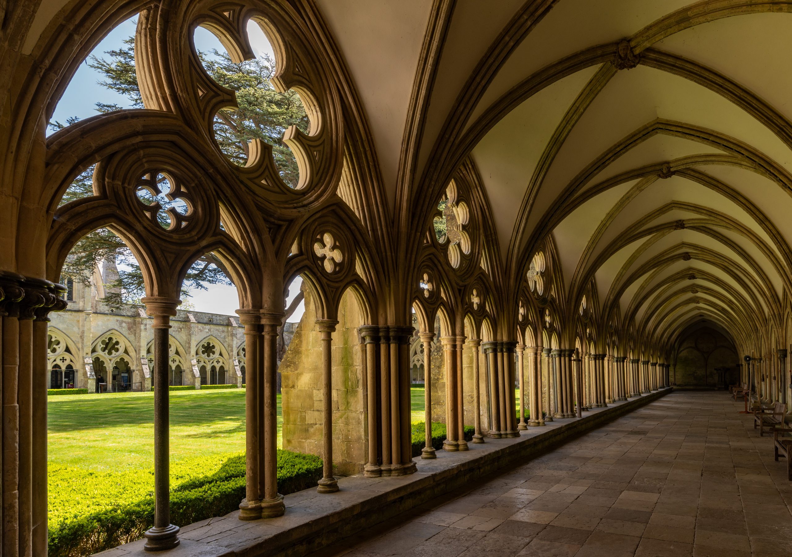 A side view of our Cathedral Cloisters