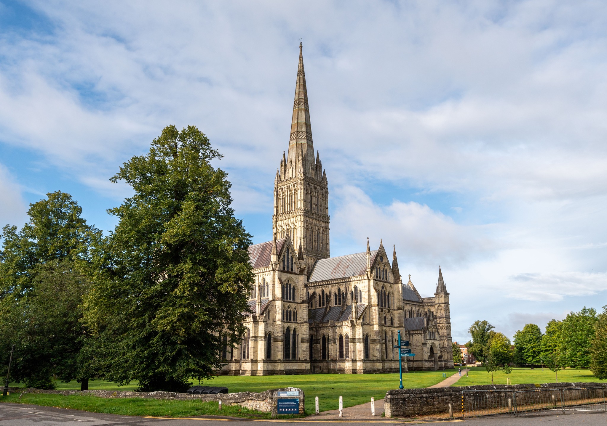 A picture of Salisbury Cathedral from the North